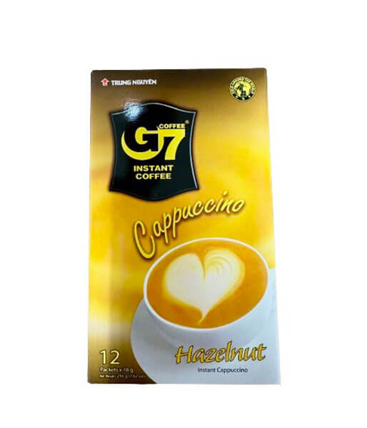 G7インスタントコーヒ― カプチーノ/ヘーゼルナッツ (18gx12袋)